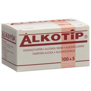 Alkotip hisopo estéril con alcohol 105 uds