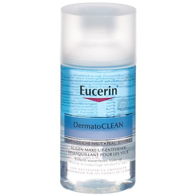 Eucerin Dermatoclean dvofazni odstranjivač šminke s očiju Fl 125 ml