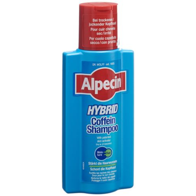 Alpecin Caffeine Shampoo hybrid German \/ Italian \/ French Fl 250 ml