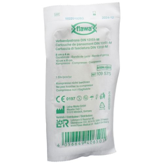 Flawa bandage cartridge 8x10cm+8cmx4m sterile