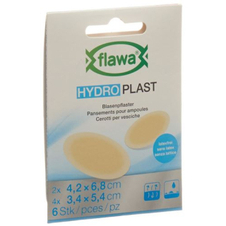 Flawa HydroPlast blisters 2 Sizes 6 pcs