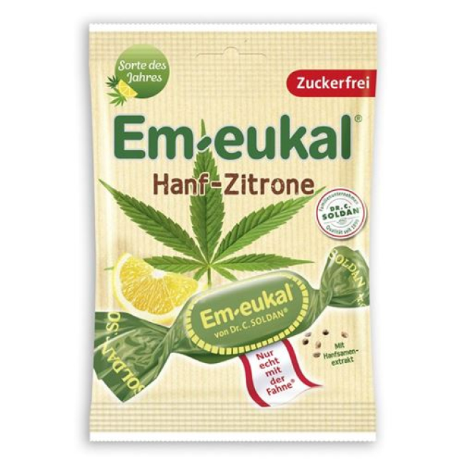 Soldan Em-eukal Hanf-Zitrone zuckerfrei Btl 75 g