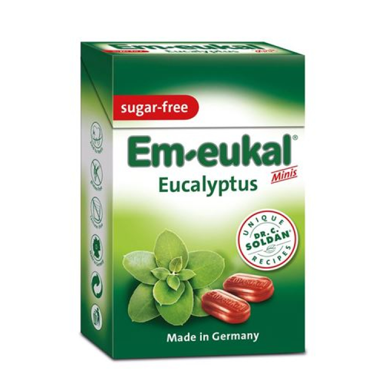 Soldan Em-eukal MINIS Eucalyptus sugar-free 40g Pocketbox