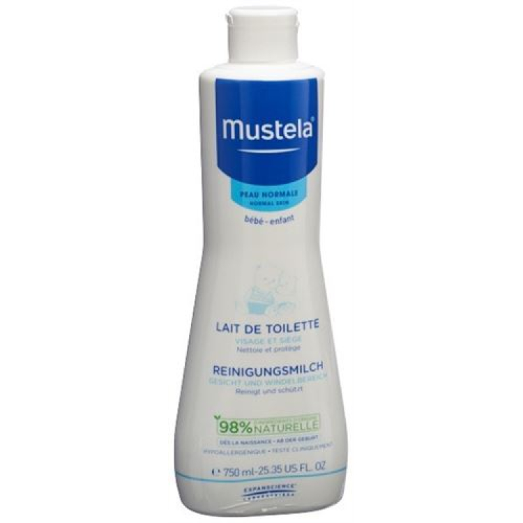 Mustela cleansing milk normal skin 750 ml