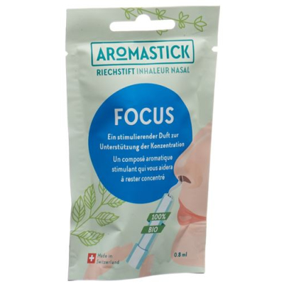 Aroma stick olfactory pin 100% organic focus bag