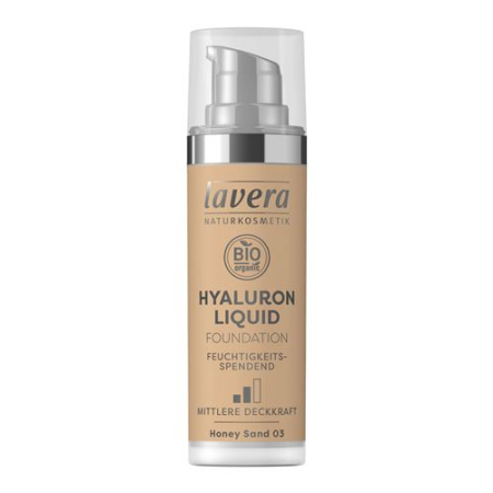 Lavera hyaluronic Liquid Foundation Honey sand 03 Tb 30 ml