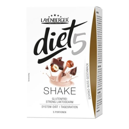 Layenberger diet5 Chocolate Nut Shake 5 x 47 g