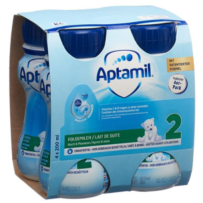 Milupa aptamil 2 pb de 4 x 200 ml