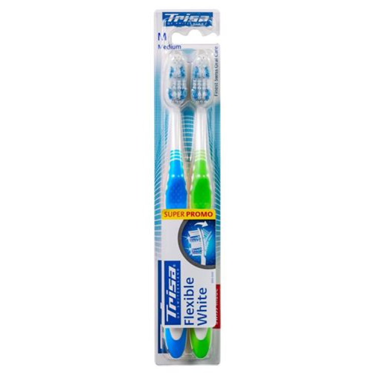 Trisa Flexible White toothbrush medium DUO