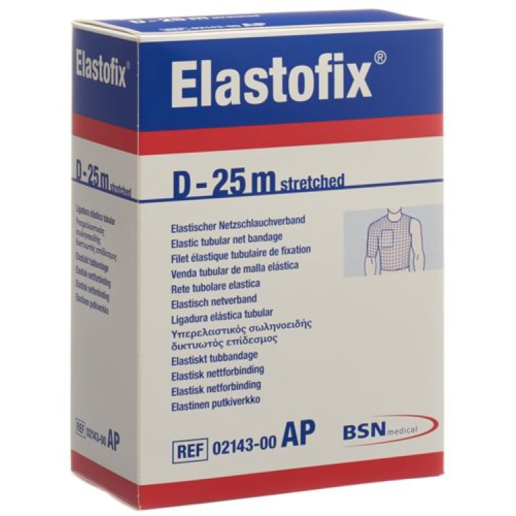 Elastofix nettrørbandasje D 25m torso