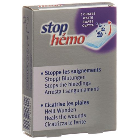 Stop Hemo coton bataillon stérile 5 pcs