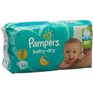 Pampers Baby Dry Gr2 4-8kg Mini Economy Pack 60 pcs