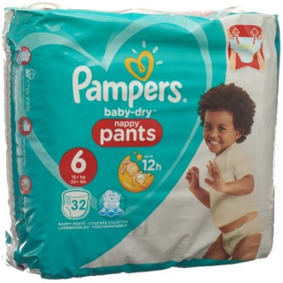 Pampers Baby Dry Pants GR6 15 + kg Extra Large Sparpack 33 pcs