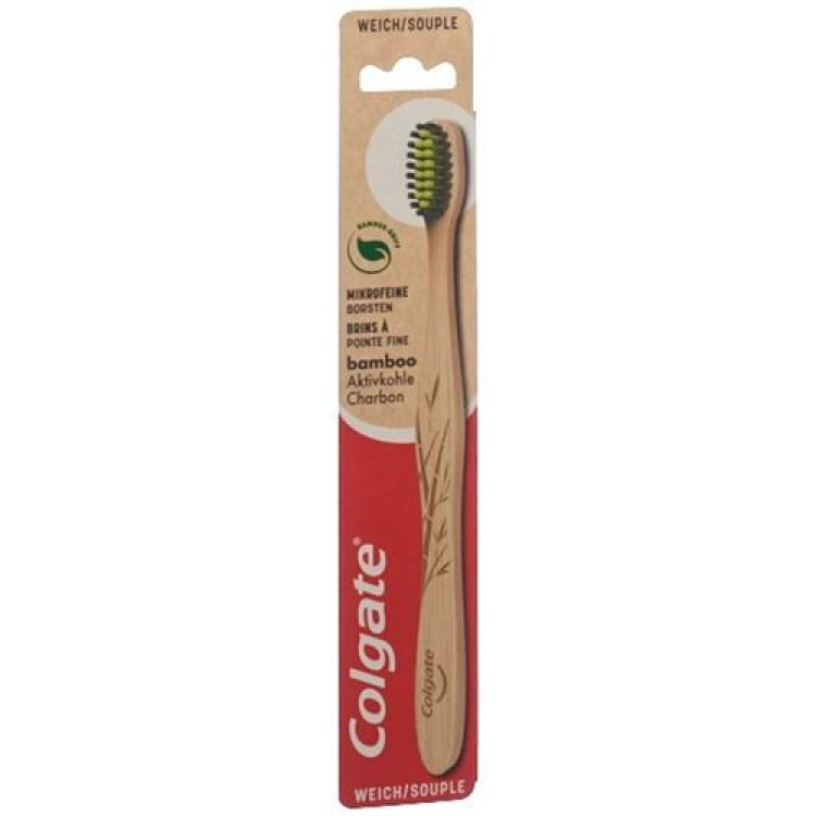 Зубная щетка Colgate Bamboo с активированным углем