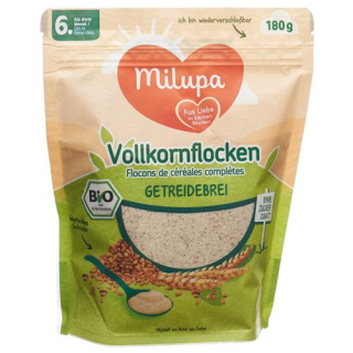 Milupa organic whole grain flakes after 6 months; 180 g