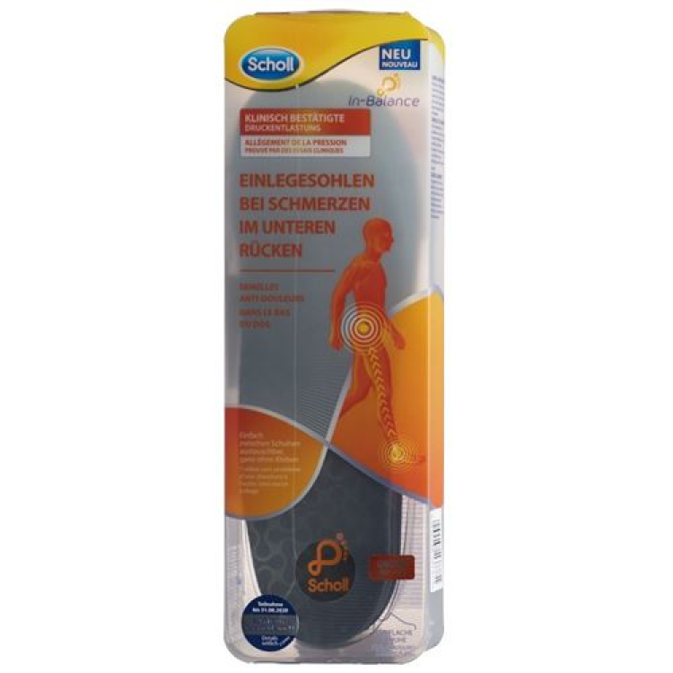 SCHOLL In-Balance Deposits 40-42 нижняя часть спины 2 шт.