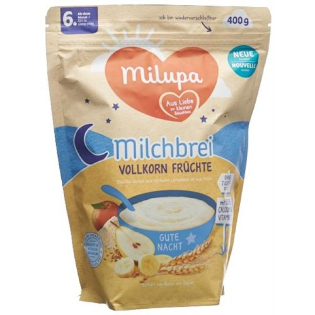 Milupa Goodnight grains entiers fruits 6m + 400 g