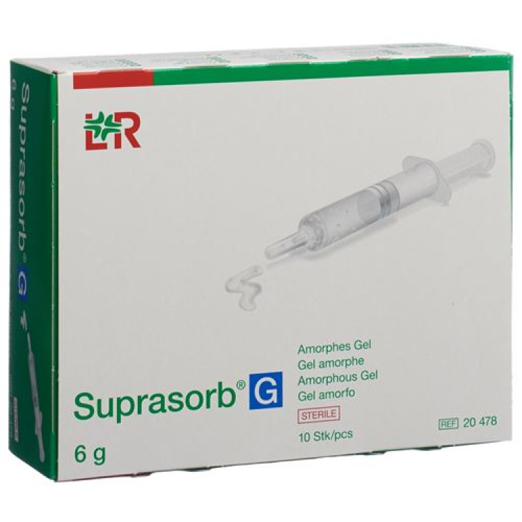 Suprasorb G amorfni gel z brizgo 10 x 20 g