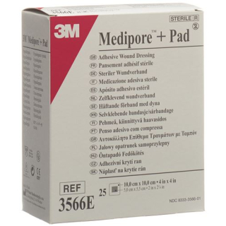 3m medipore+pad 10x10cm wound pad 5x5.5cm 25 pcs