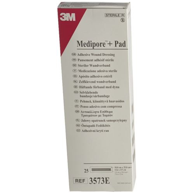 3M Medipore+Pad 10x35սմ վերքի բարձիկ 5x30սմ 25 հատ