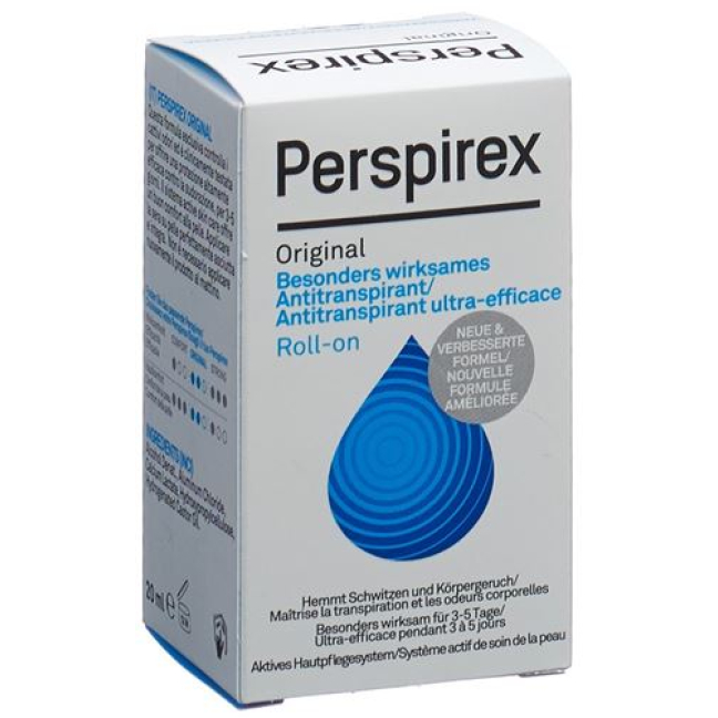 PerspireX original anti-transpirant nouvelle formule Roll-on 20ml