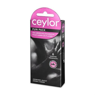 Rezervuarli Ceylor Funpack prezervativlari 6 dona
