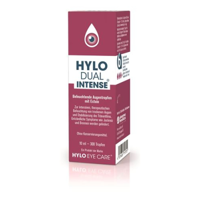 טיפות עיניים hylo dual intense 10 מ