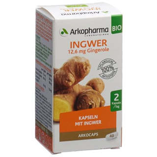 Arkocaps organic ginger jar 40 capsules