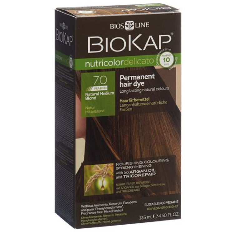 BIOKAP Nutricolor Delicato Rapid Natural Medium Blonde 135ml