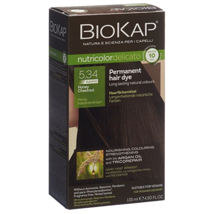 BIOKAP Nutricolor Delicato Rapid honey Maroon 135 ml