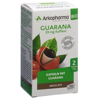 Arkocaps Guarana organic jar 130 capsules