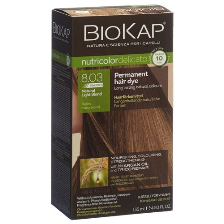 BIOKAP Nutricolor Delicato Rapid Light Natural Blonde 135ml