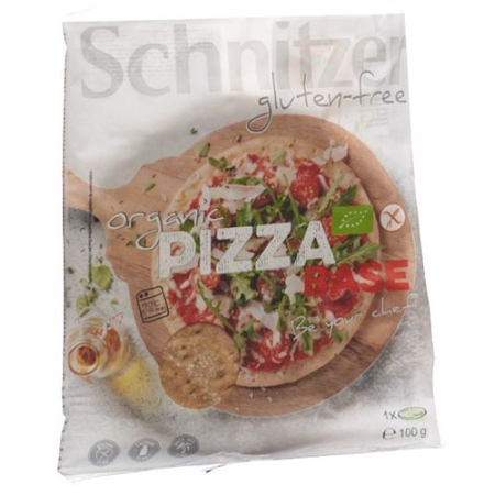 Schnitzer Organic Pizza base gluten free single pack 100g