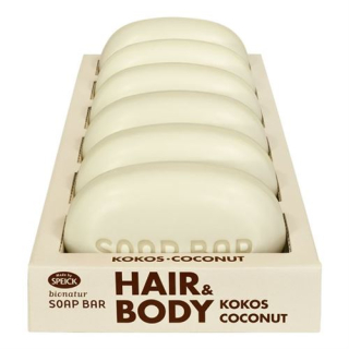 Speick Bionatur Hair & Body soap coconut 6 x 125 g