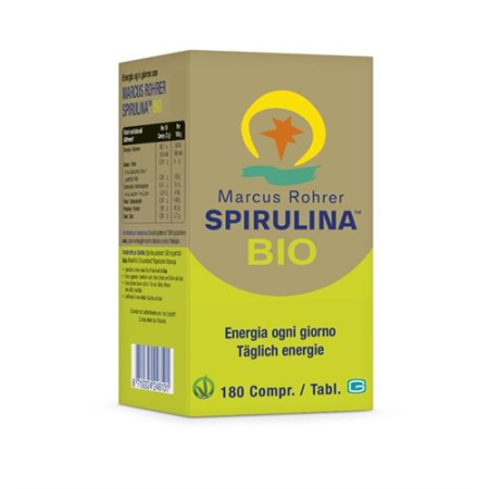 Marcus Rohrer Spirulina tablets Organic Glasfl 180 pcs