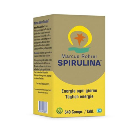 Marcus Rohrer Spirulina tablets Glasfl 540 pcs