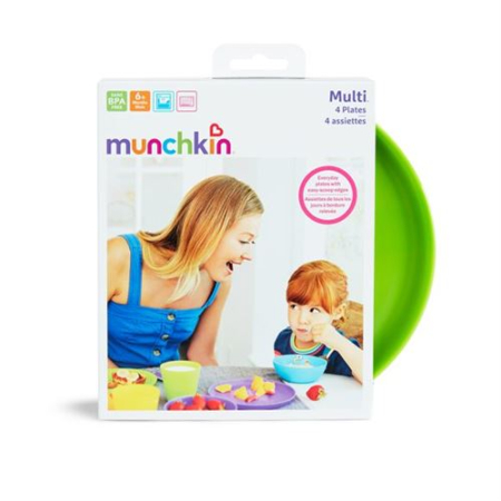 Munchkin plate color assorted 4 pcs