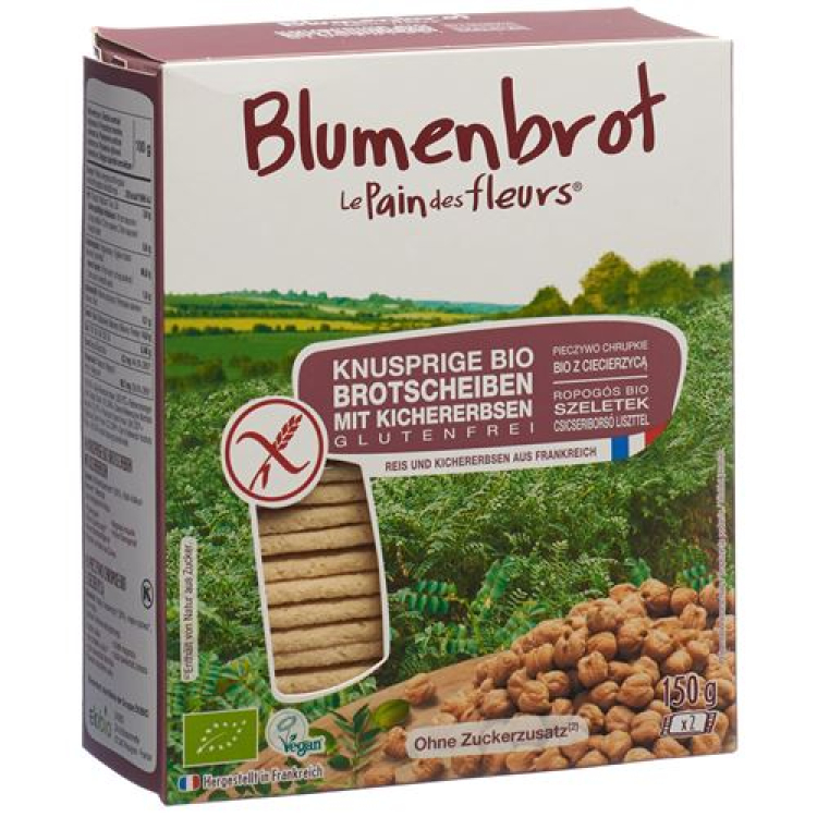 Blumenbrot Crispy slices of chickpeas 150 g