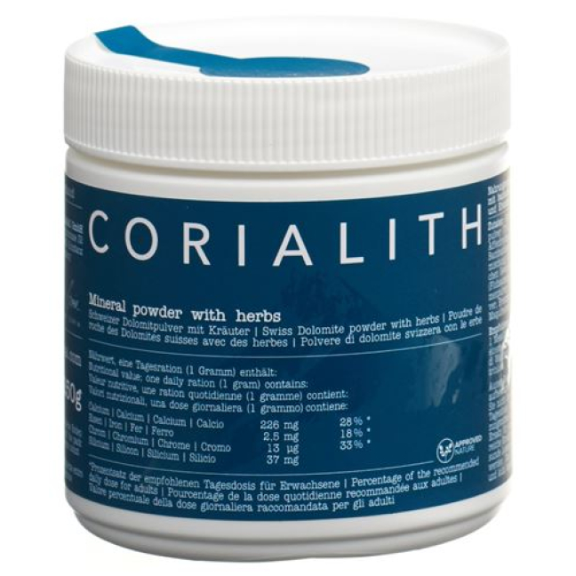 Corialith Swiss dolomite powder with herbs Ds 70 g