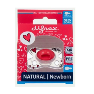 Difrax Soother Natural -2/+2M I LOVE Silicone