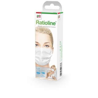Máscara de boca e nariz RatioLine 6 unid.