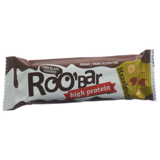 Roobar hazelnut chocolate bar Protein 40 g