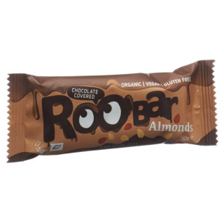Roobar chocolate bar with almonds 30g