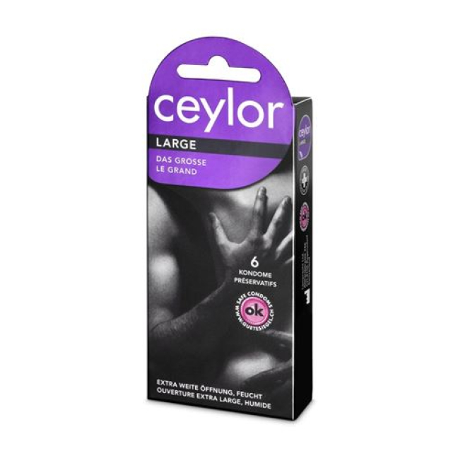 Големи презервативи Ceylor с резервоар 6 бр