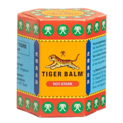 Tiger balm tepalas raudonai stiprus vazonėlis 19,4 g