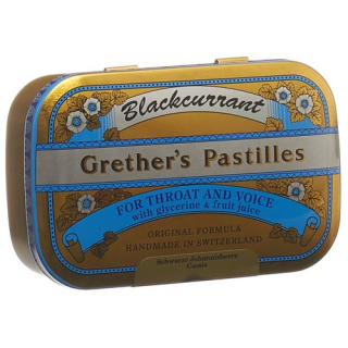 Grethers Pastilky z čiernych ríbezlí Ds 110 g