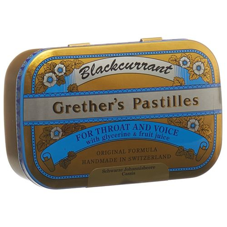 Grethers Blackcurrant Pastillen Ds 110 g