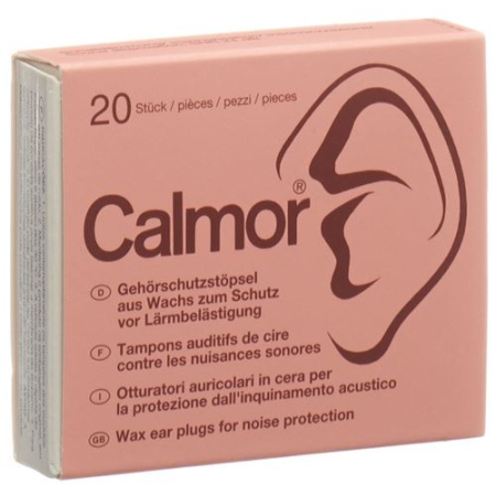 CALMOR guličky na ochranu sluchu vosk 20 ks