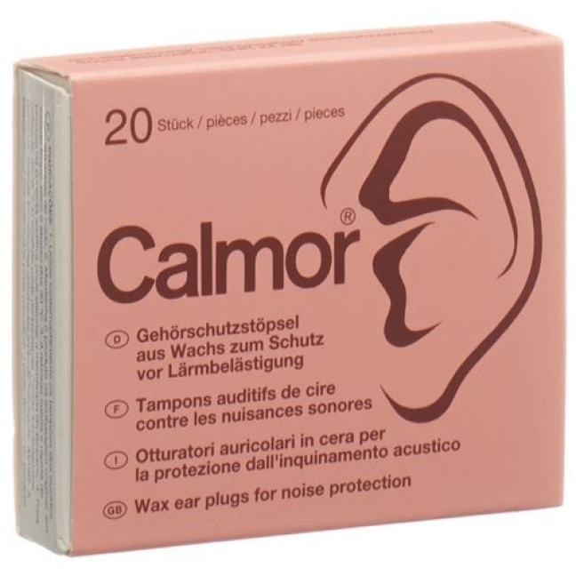 CALMOR sphères de protection auditive cire 20 pcs
