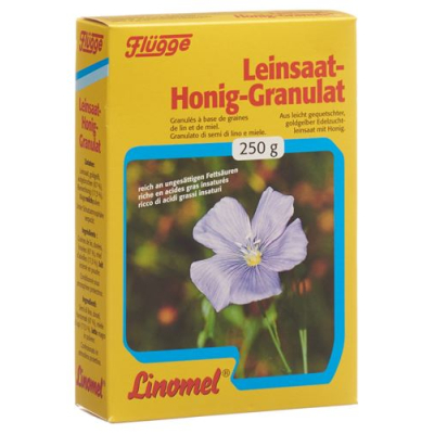 Flügge linomel linseed honey granules 250 ក្រាម។